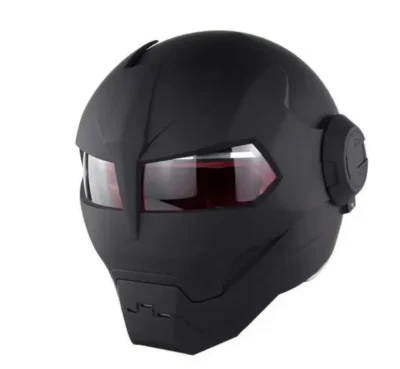 Motorcycle Helmet with Unique and Cool Personality, Iron Man Full Helmet, Retro Style Harley Transformers Revealing Helmet - Image 5