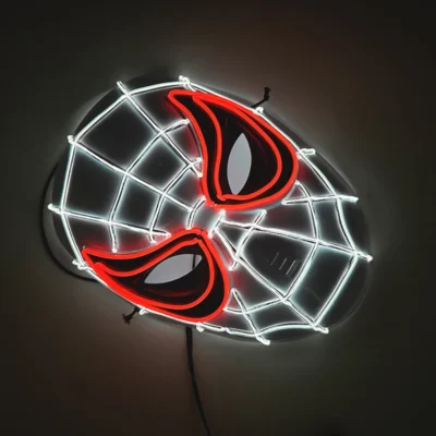 2024 New Arrival Halloween Disguise Mask Cosplay Spider Full Face Mask Halloween Children Headwear Gift Luminous Led Mask - Image 3