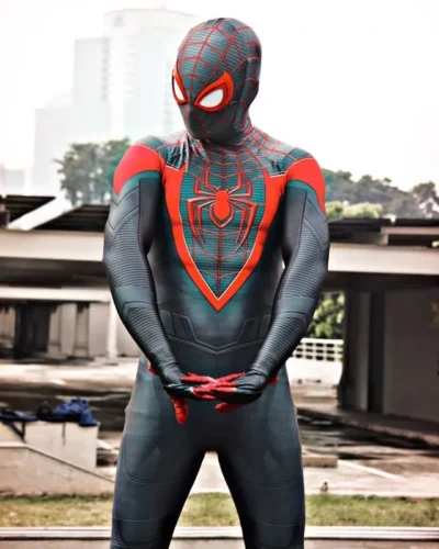 Spiderman Costume Black/Red - Image 9