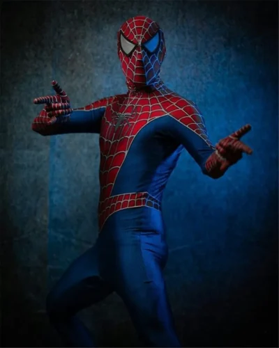 Men Spider cosplay Black - Image 9