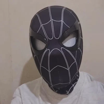 Spiderman  Movable  Eyes Cosplay Mask - Image 8