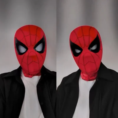 Spiderman  Movable  Eyes Cosplay Mask - Image 4