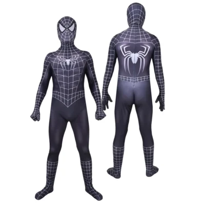 Men Spider cosplay Black - Image 6