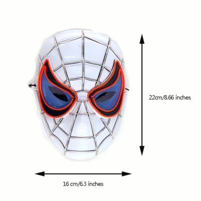 2024 New Arrival Halloween Disguise Mask Cosplay Spider Full Face Mask Halloween Children Headwear Gift Luminous Led Mask - Image 6